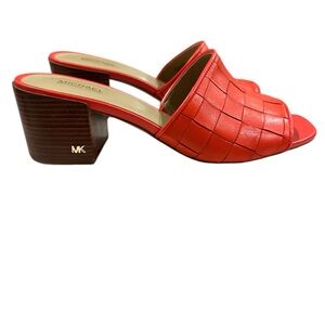 Michael Kors Ingrid Woven Leather Mule